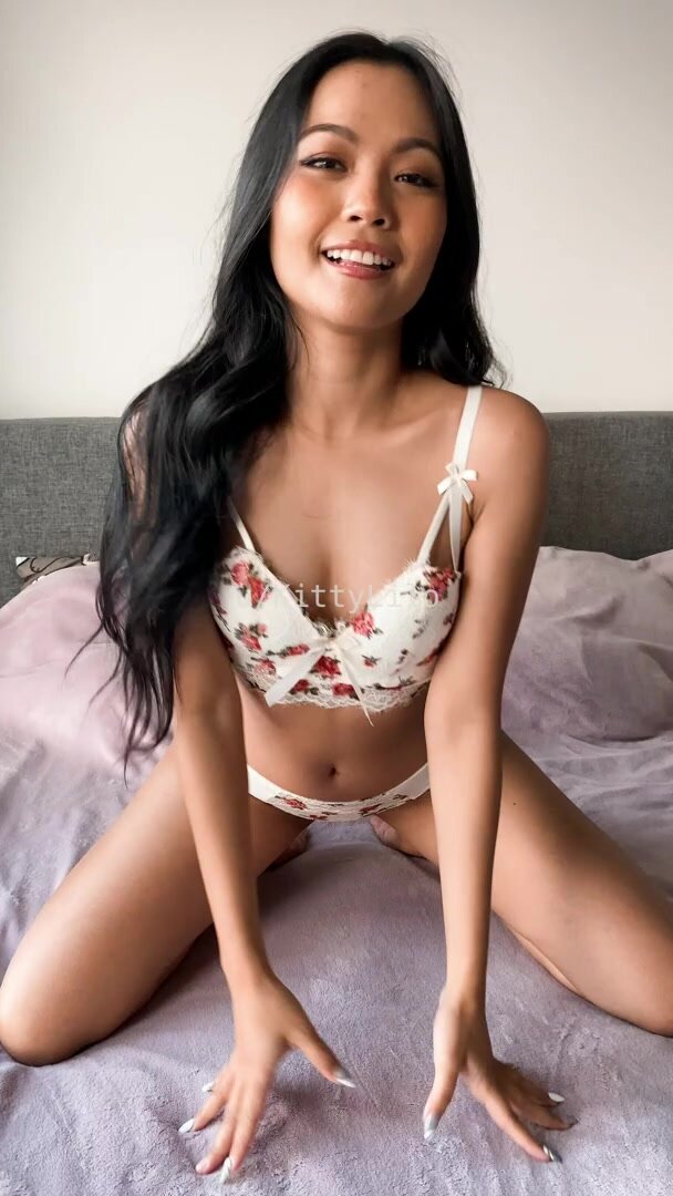 Do you like my new bra.. how about my little Asian titties?