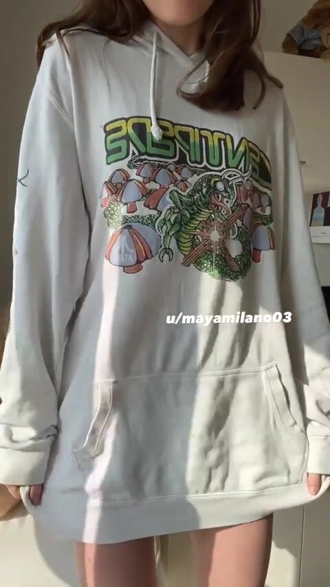 white hoodie white skin big ass