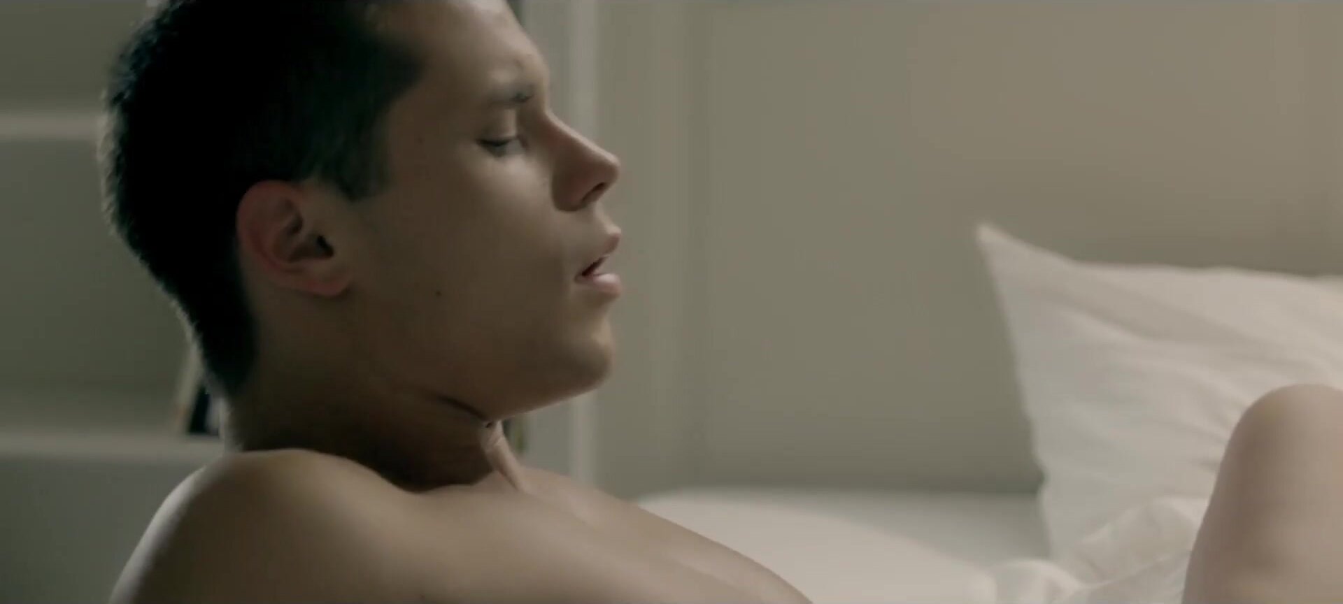 Taking spurts in her mouth.