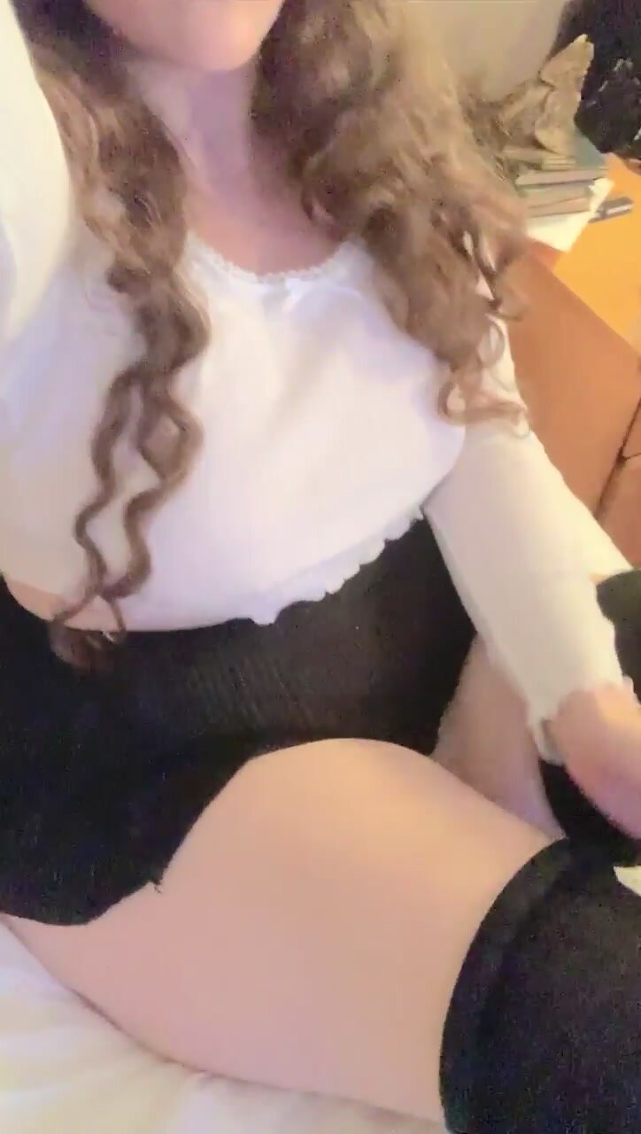 a pussy pillow under my skirt