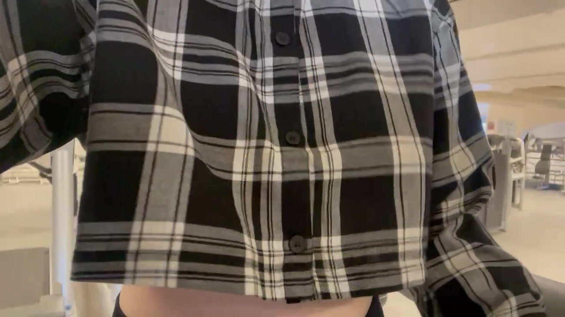 I only go the gym for one reason. Getting my tits out.