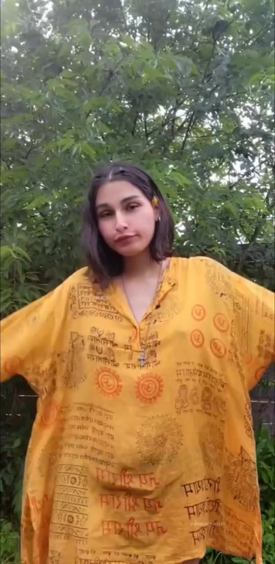 Trans girl in the rain