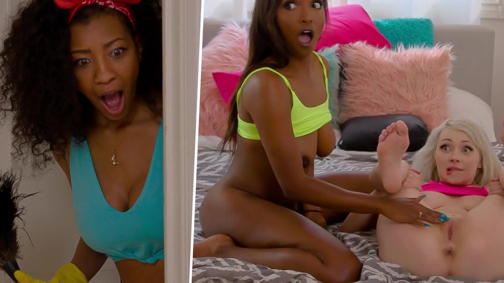 A black stepmother helps her stepdaughter and her black girlfriend to have ...