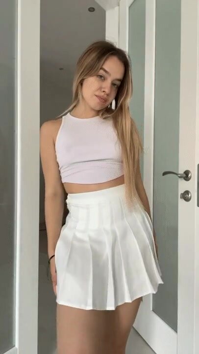 Tennis girl can't wait to get covered with your sweet cum