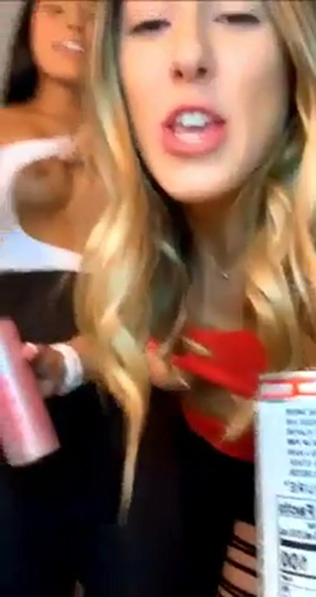 Tipsy girls make a video