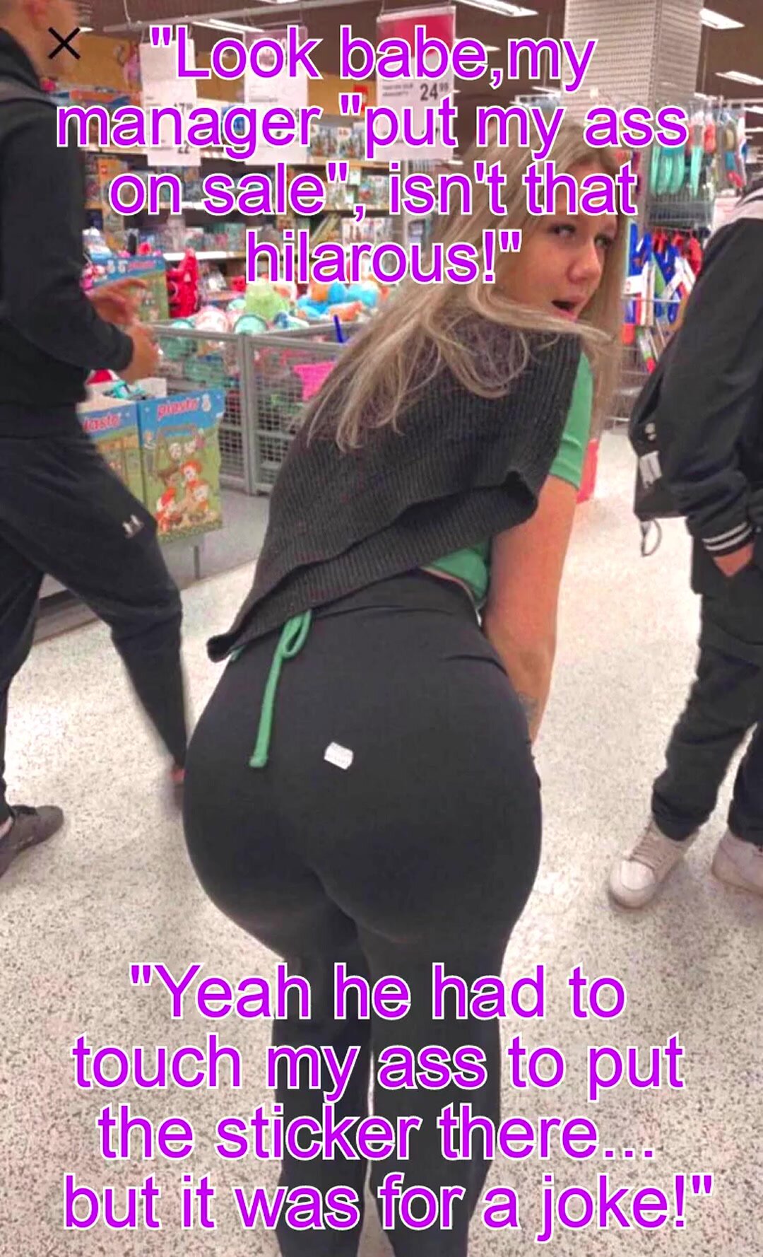 She was really committed to the bit...