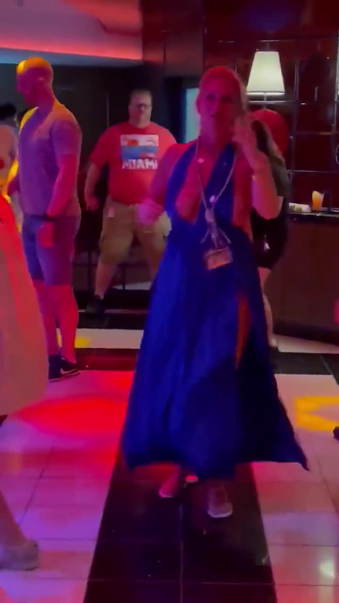 Dancing at the work function party