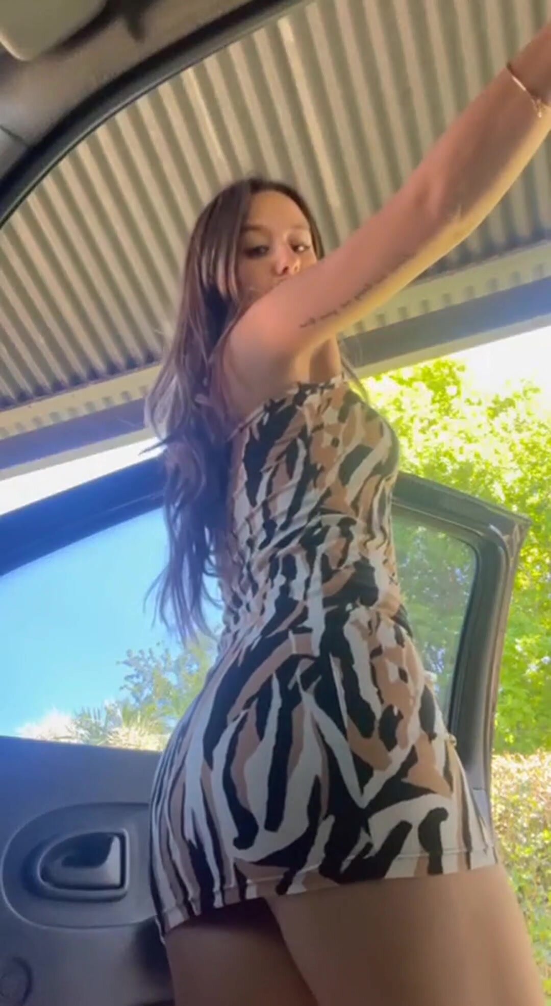 Just showing off my booty in my tight dress