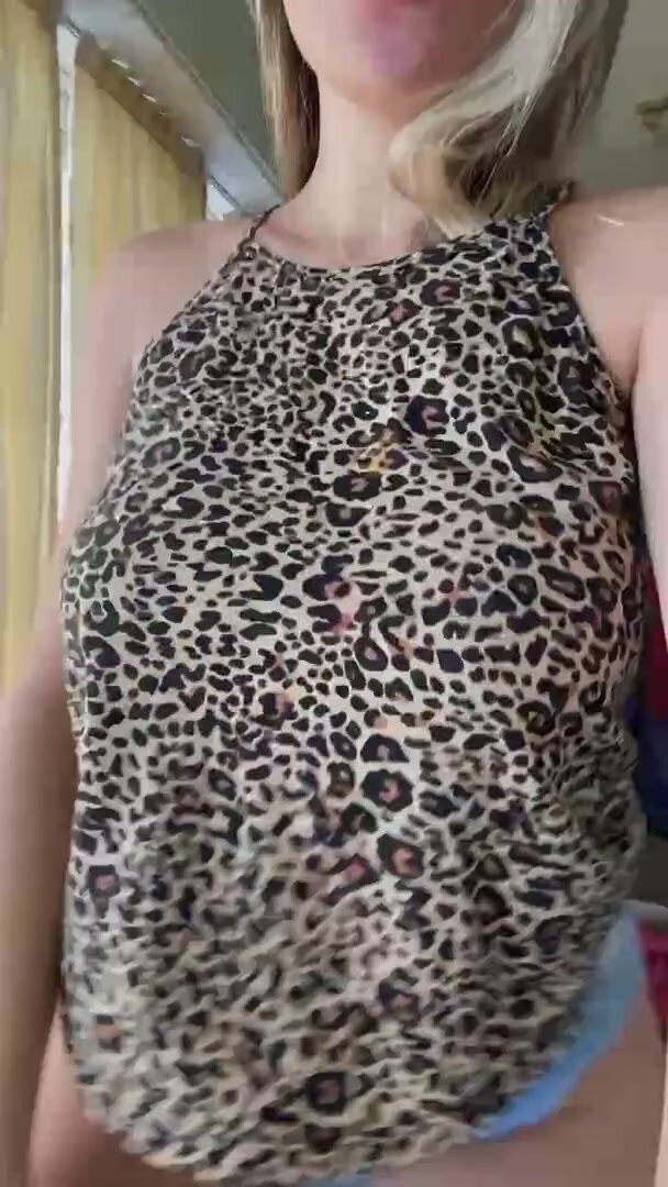 Revealing my tits after a tiring day at university