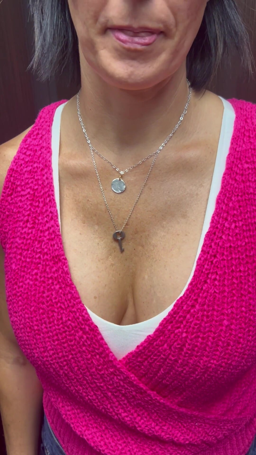 Flashing you in the elevator while traveling with my husband. Are we headed to your room?