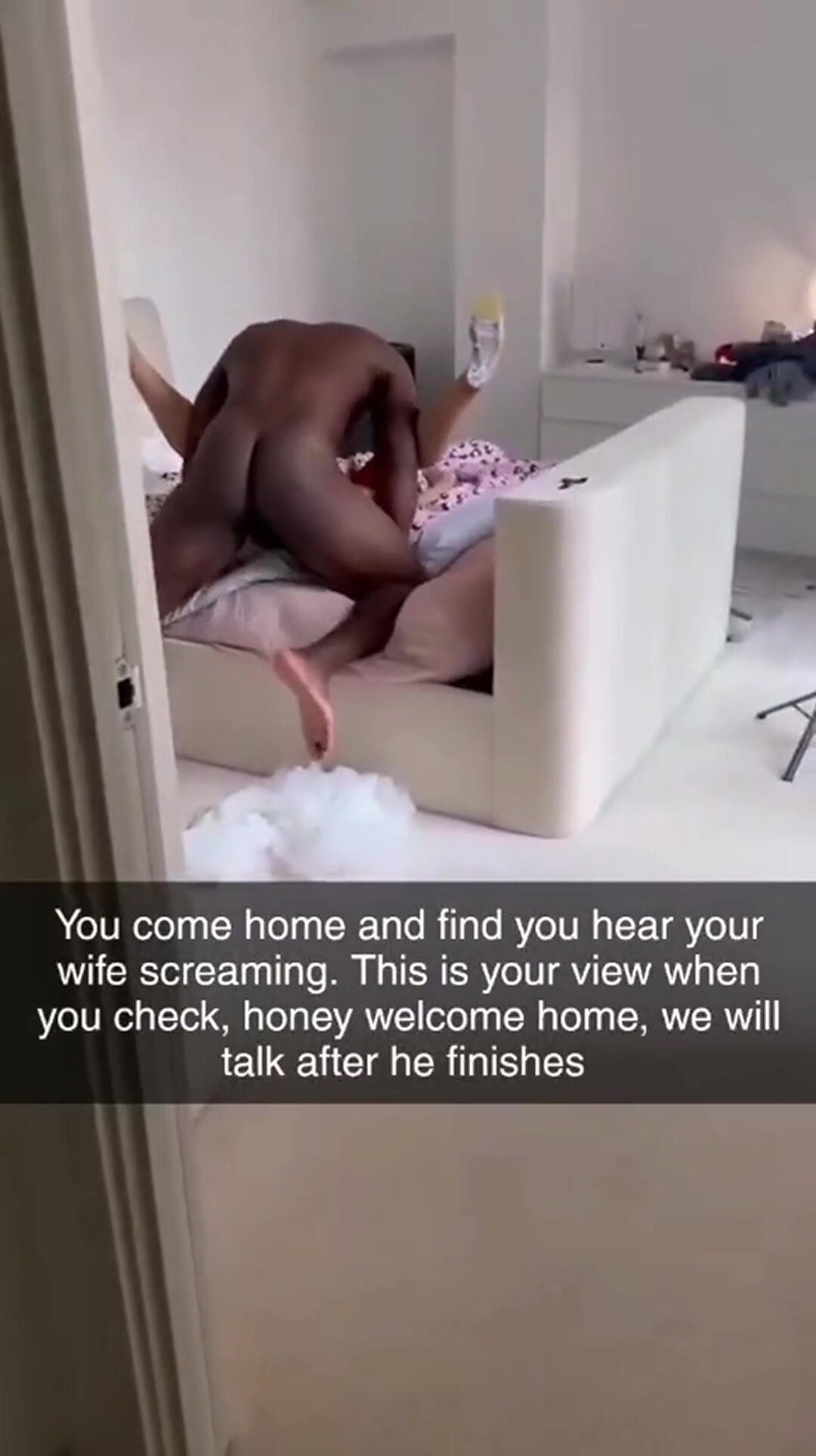 Your wife is screaming of pleasure