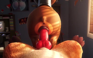 Furry dragon gets wild in POV animation with intense deep action