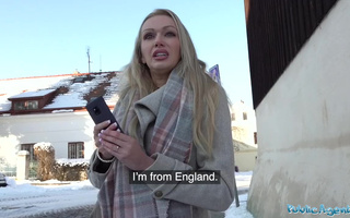 Buxom and horny Milf Amber Jayne loves big cocks and cash - Public Agent