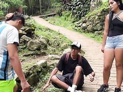 Appreciating the scenery, the gal is taken by a stranger to have some sexy fun