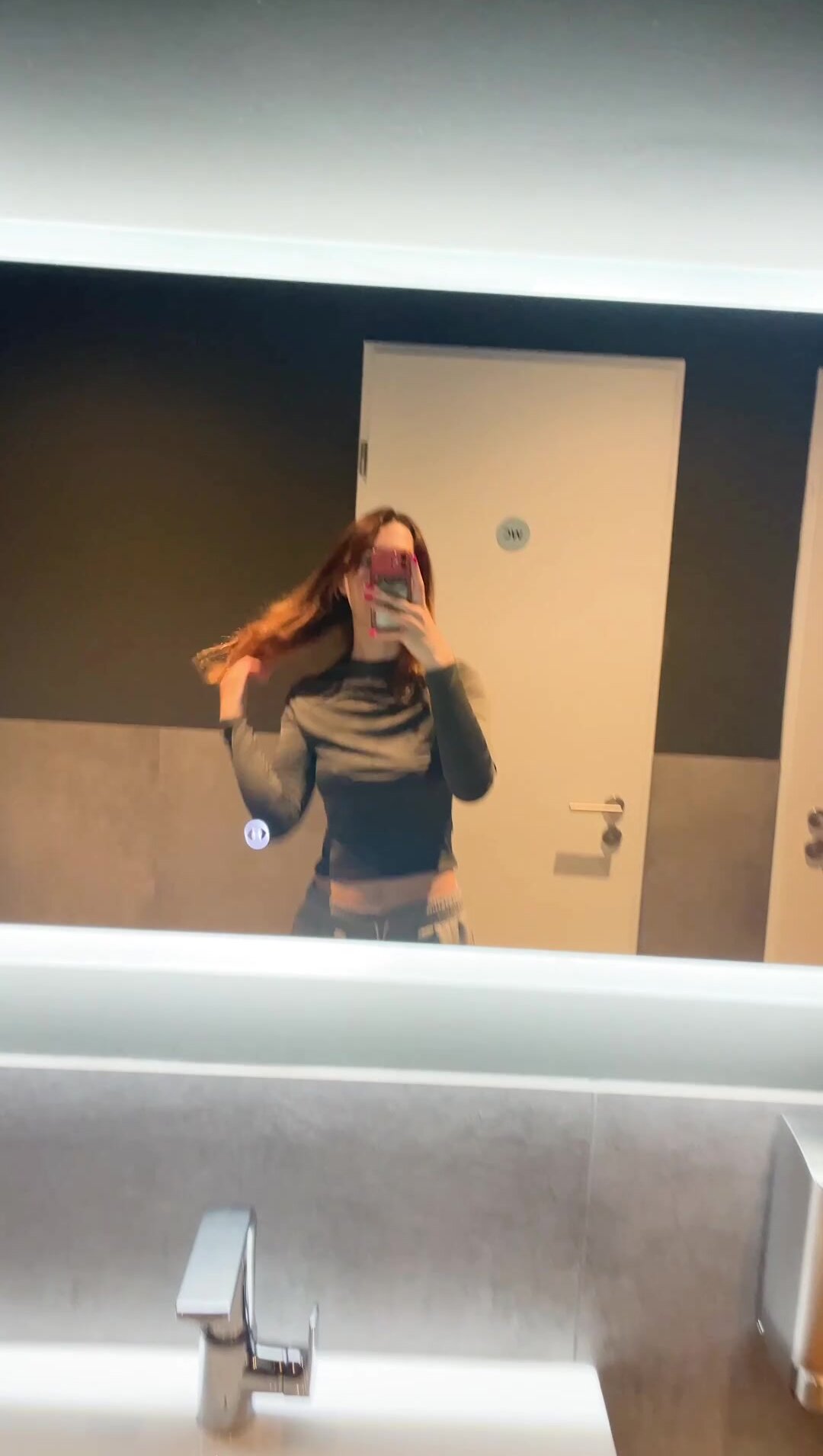 That time I got caught flashing my tits in the gym toilet for you