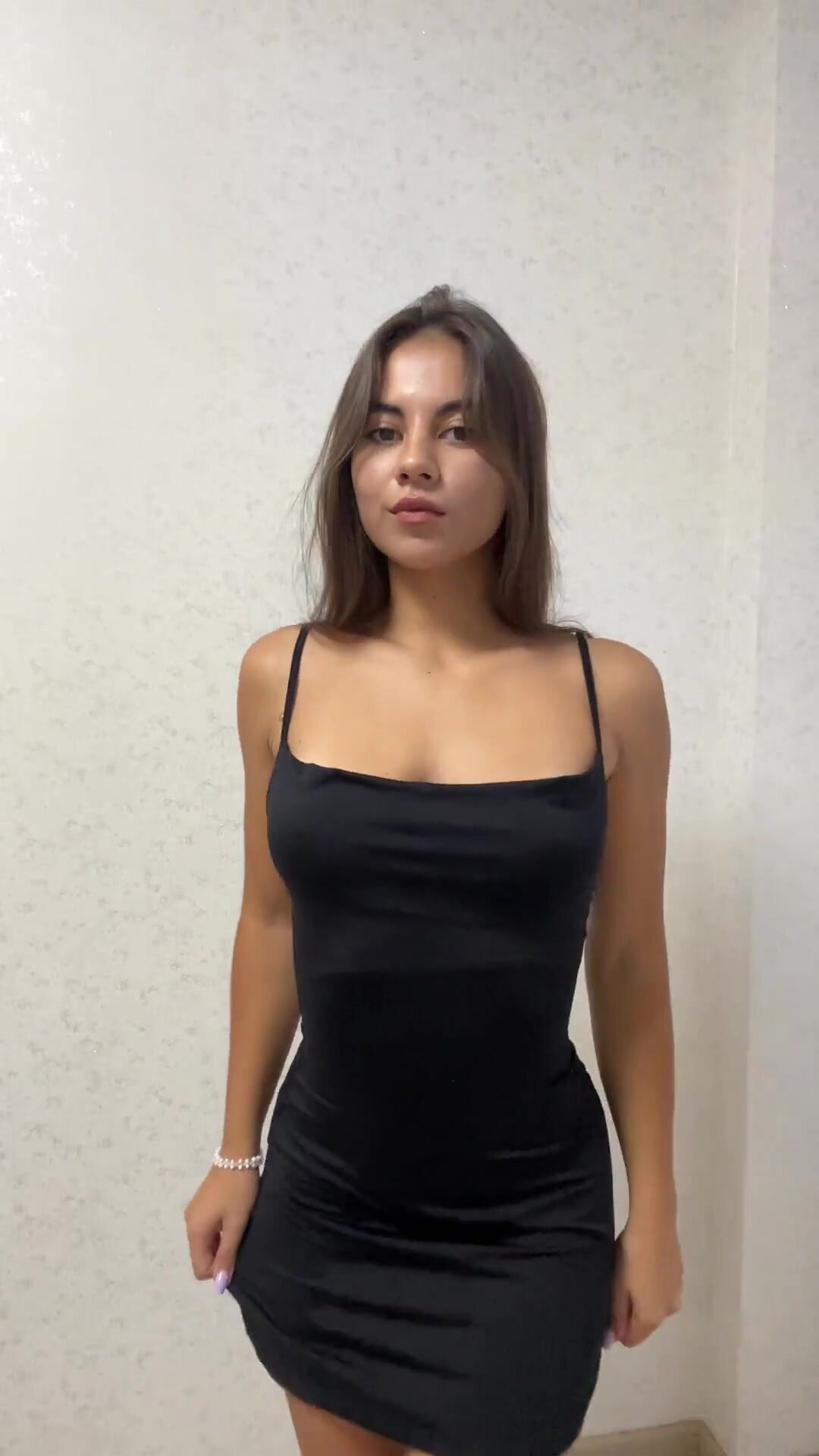 I just love how this black dress looks on me