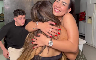 Latina Wife Catches Her Boyfriend Cheating And Joins The Fun