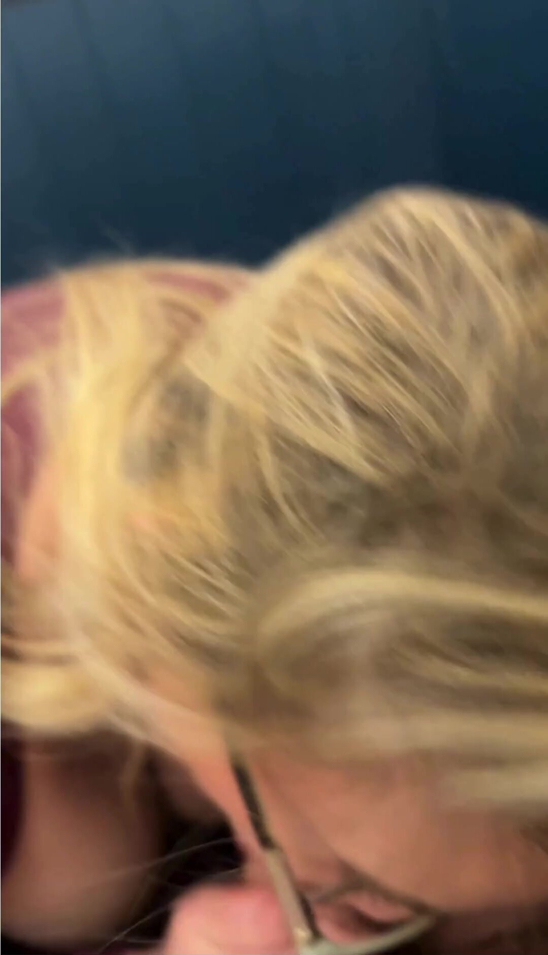 When you get interrupted sucking off your bit on the side