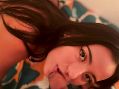 Sexy girl with big ass gives me a hot blowjob and then bends over and gets fucked doggystyle