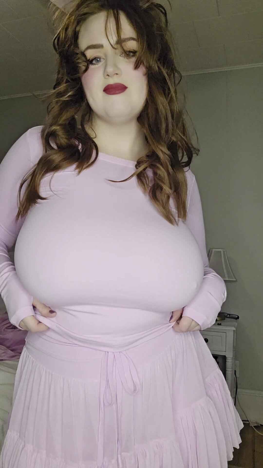 New outfit is definitely titty drop approved