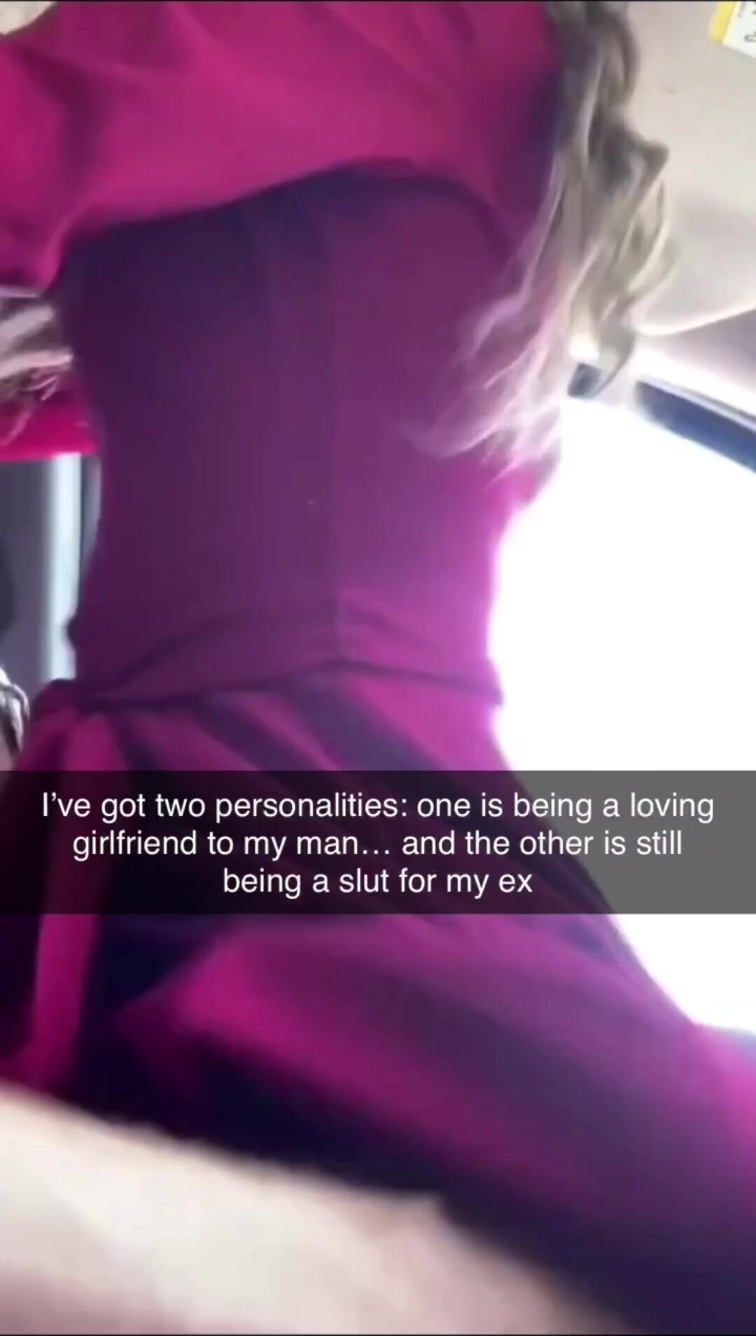 Your girlfriend has two worlds: one with you… and another, secret one with her ex