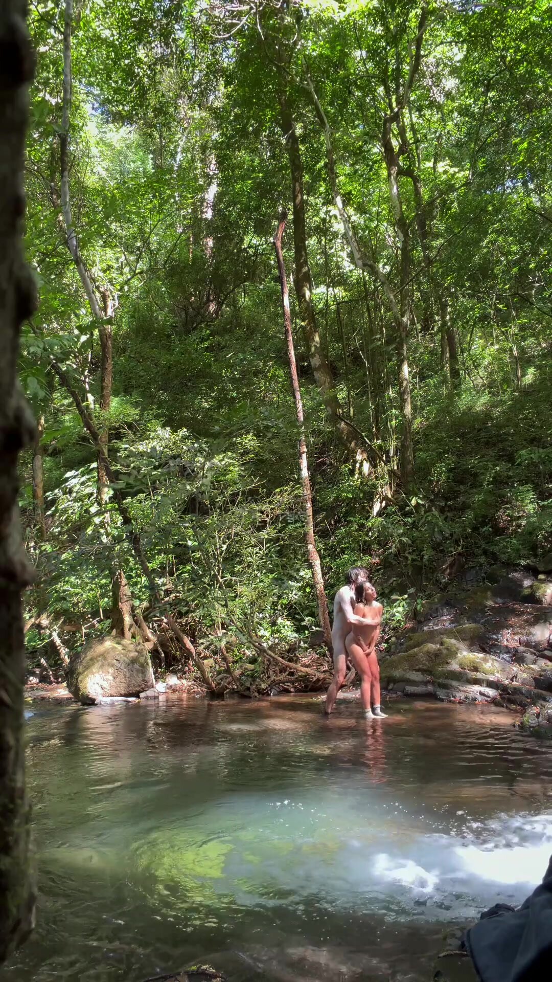 The best part was that we could be as loud as we wanted. Hiked 3 miles to this secluded waterfall in the middle of the rainforest. The post-fuck swim was bliss.