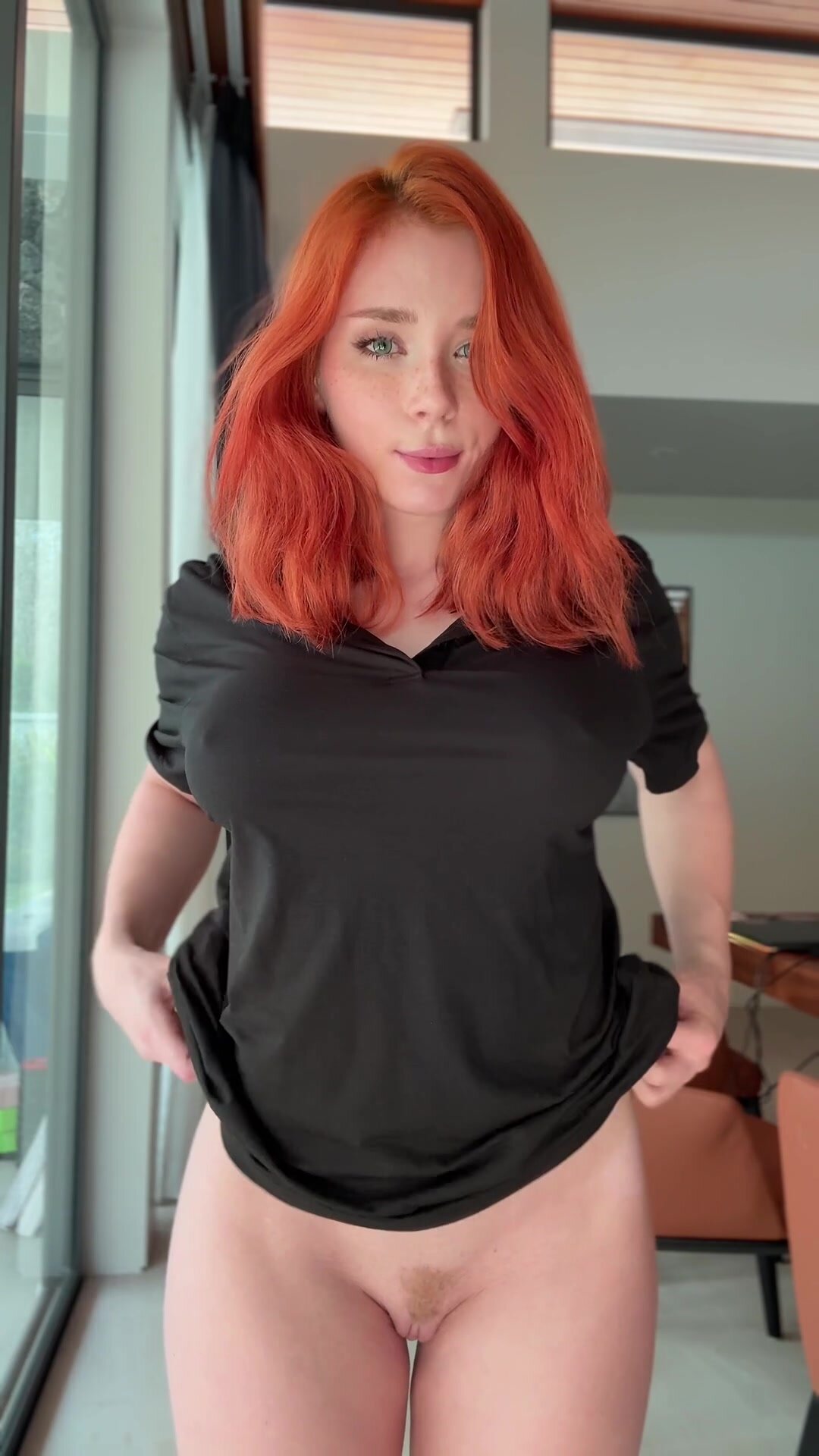 I like to show off my juicy red tits reveal