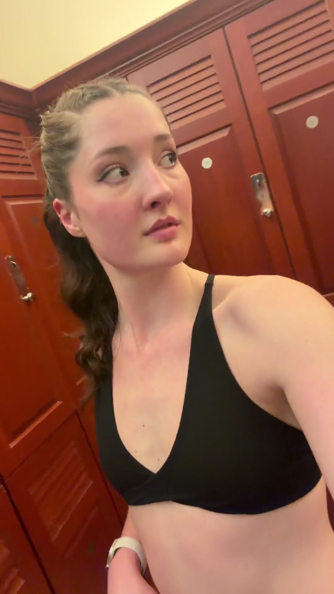 Careful in that locker room, there are some tiny tits on the loose.