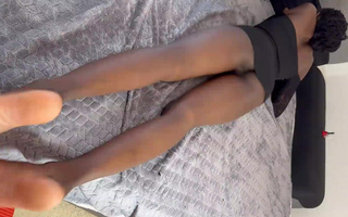 Ebony Stepsister Gapes Her Perfect Ass Before Interracial Anal Sex