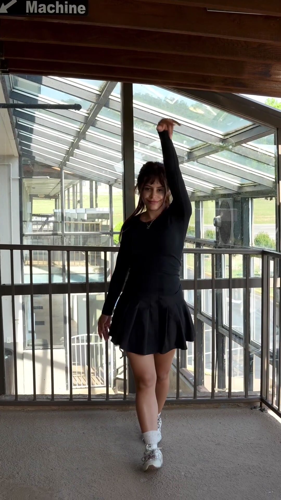Upskirt cartwheel in public