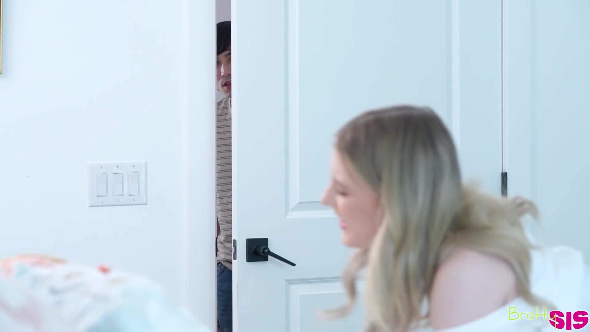 Confronting her Peeping Tom step brother