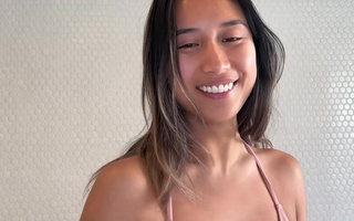 Pretty Korean loves when cock fucks her hard in POV
