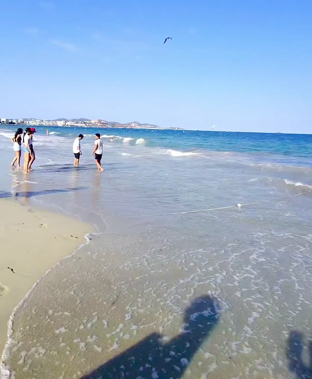 Flaunting my way down the beach