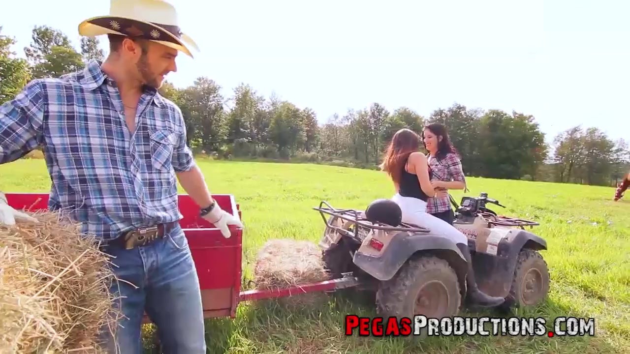 Girl gets fucked by tractor