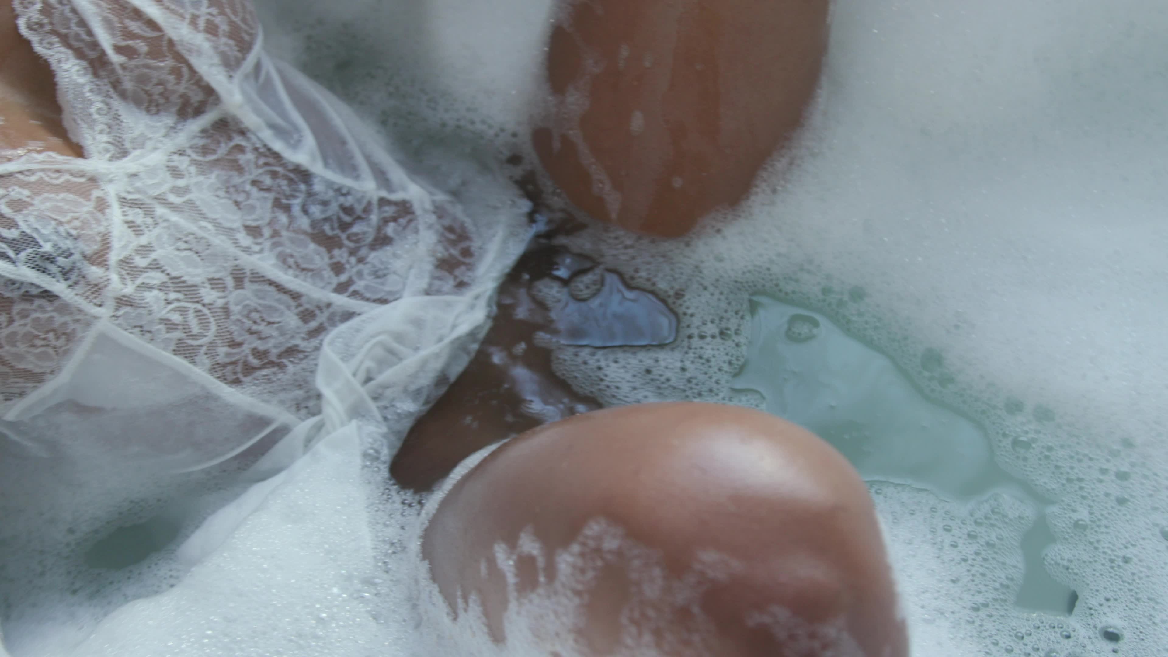 Ebony princess Demi Sutra is completely soaked