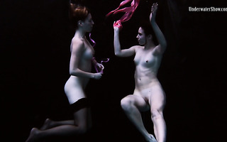 Beautuful underwater action with two nymphs Aneta and Andrejka