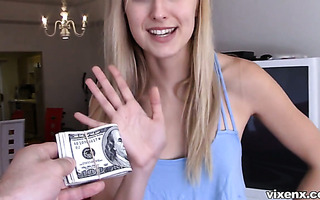 He pays cash to film a sex tape with hot Alexa Grace