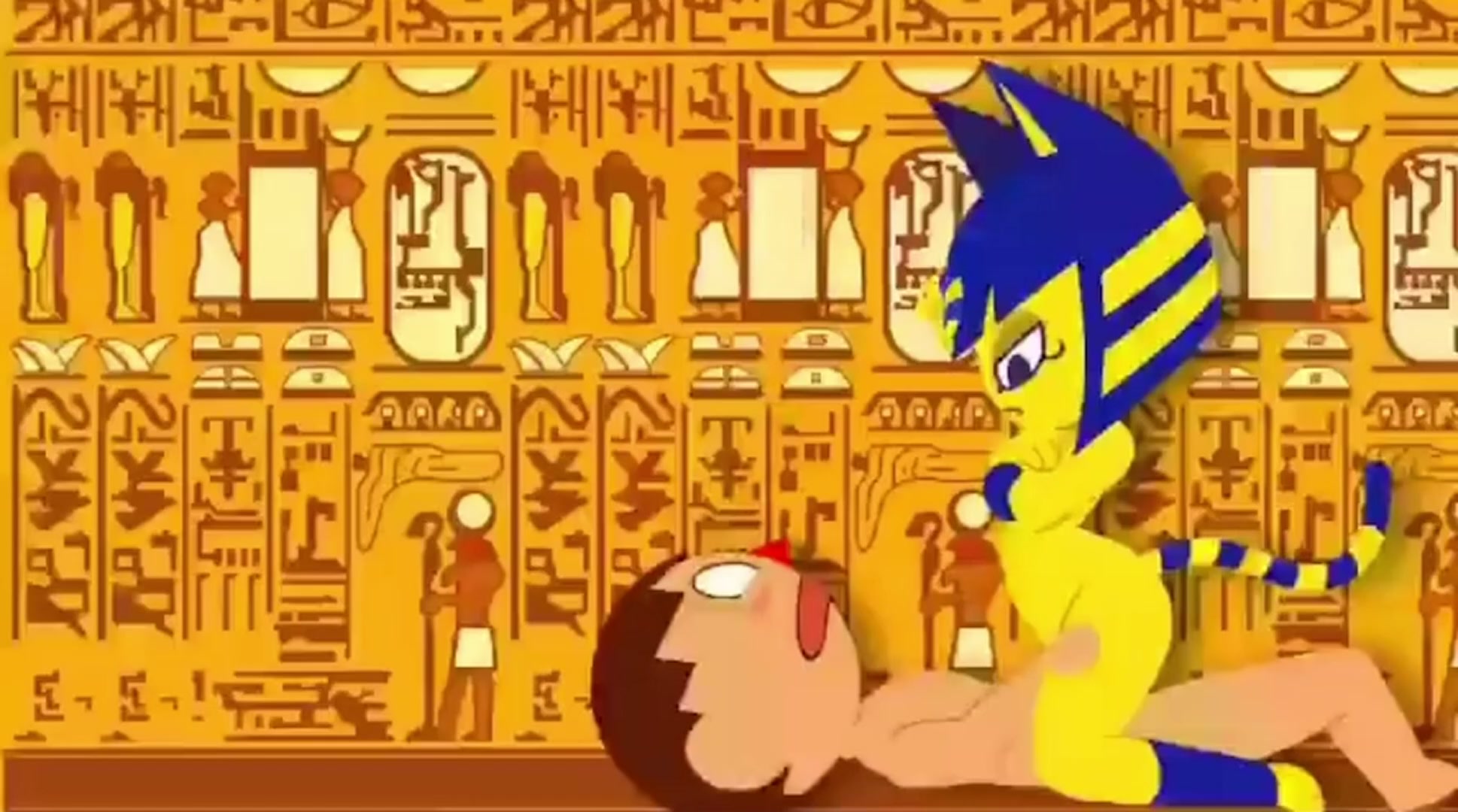 Ankha footjob