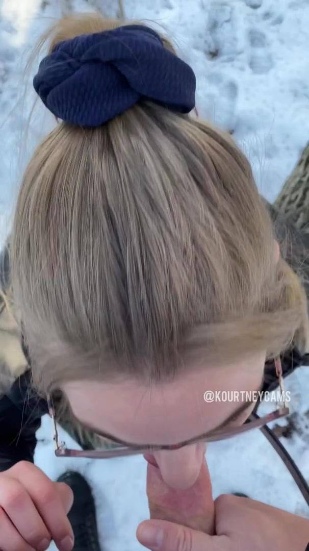 I got my face decorated in the snow for Christmas 