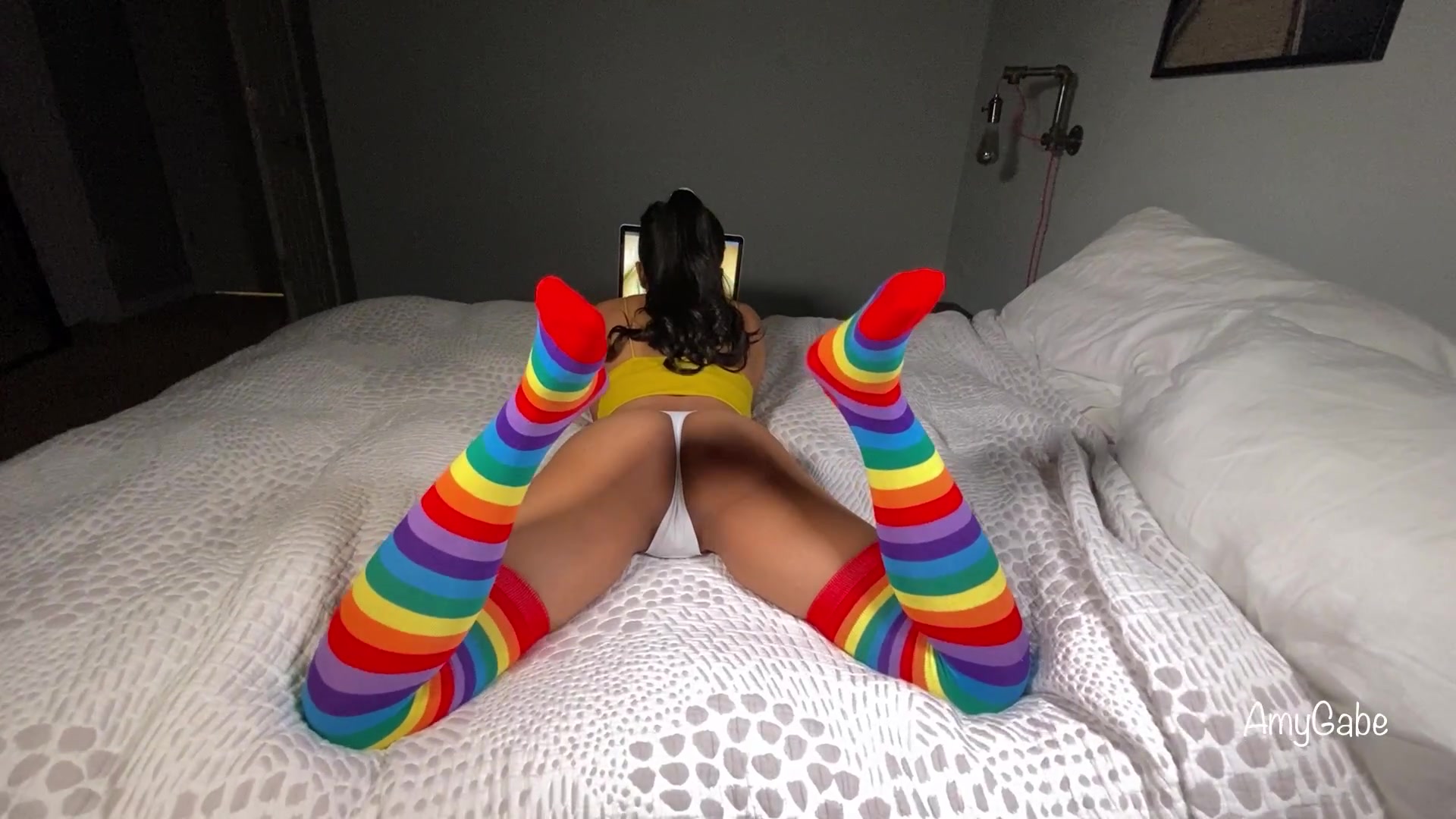 My step brother fucked me while I watch porn