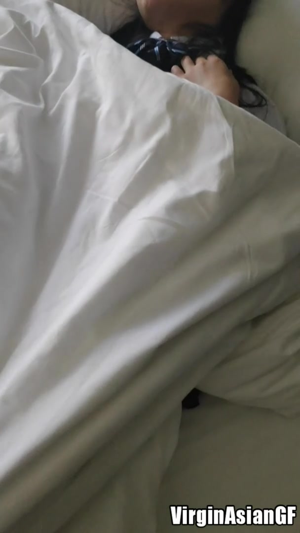 19f I shouldn't have fallen asleep with my Japanese schoolgirl uniform on...