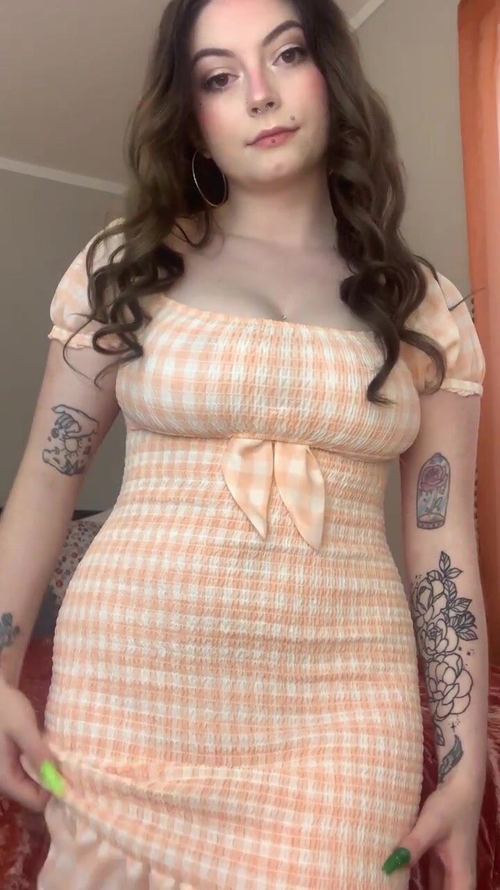 Dress is a lil tight, let's get my titties out of there