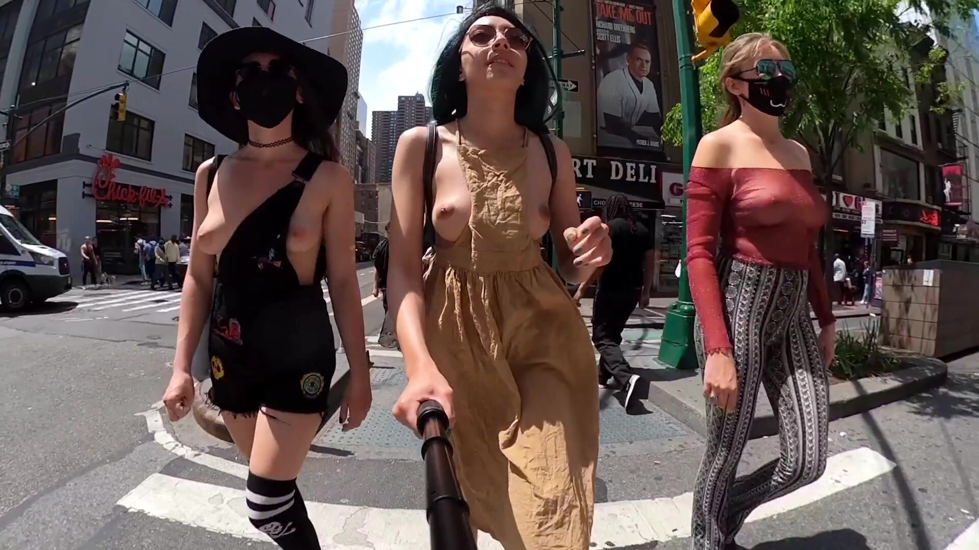 Going for a walk with the girls, what do you think about our outfits?