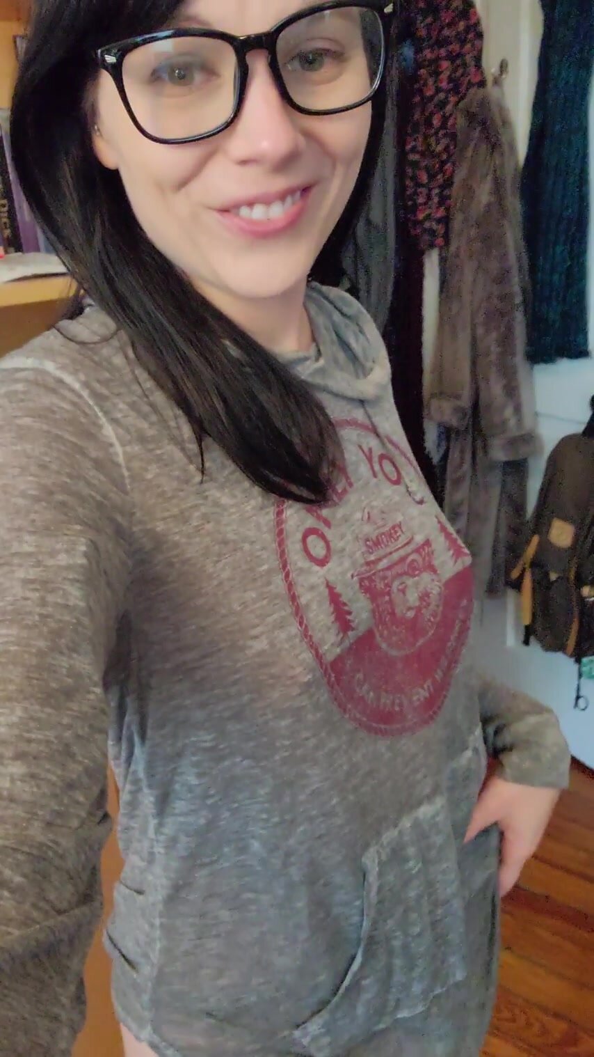 I love flashing my small tits for you