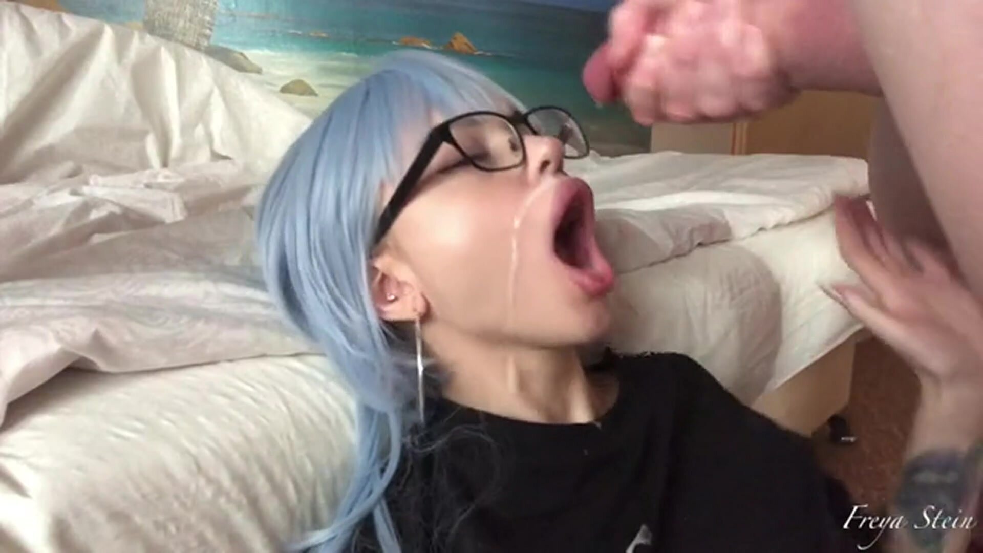 All Over Her Glasses