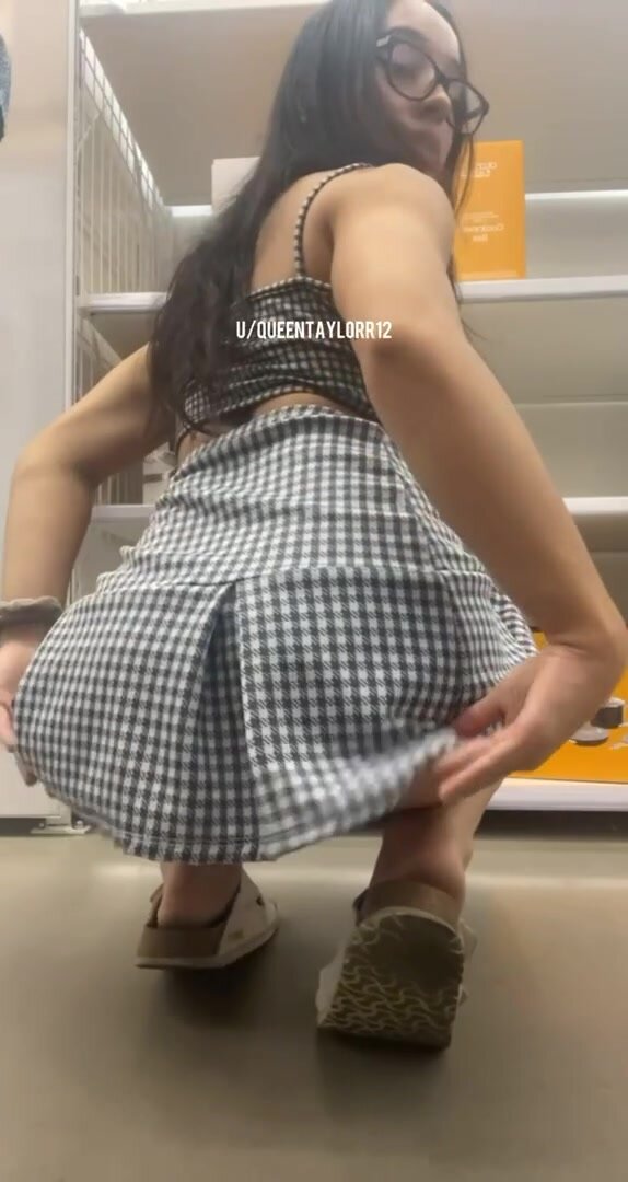 Flashing my ass and my light up buttplug in public