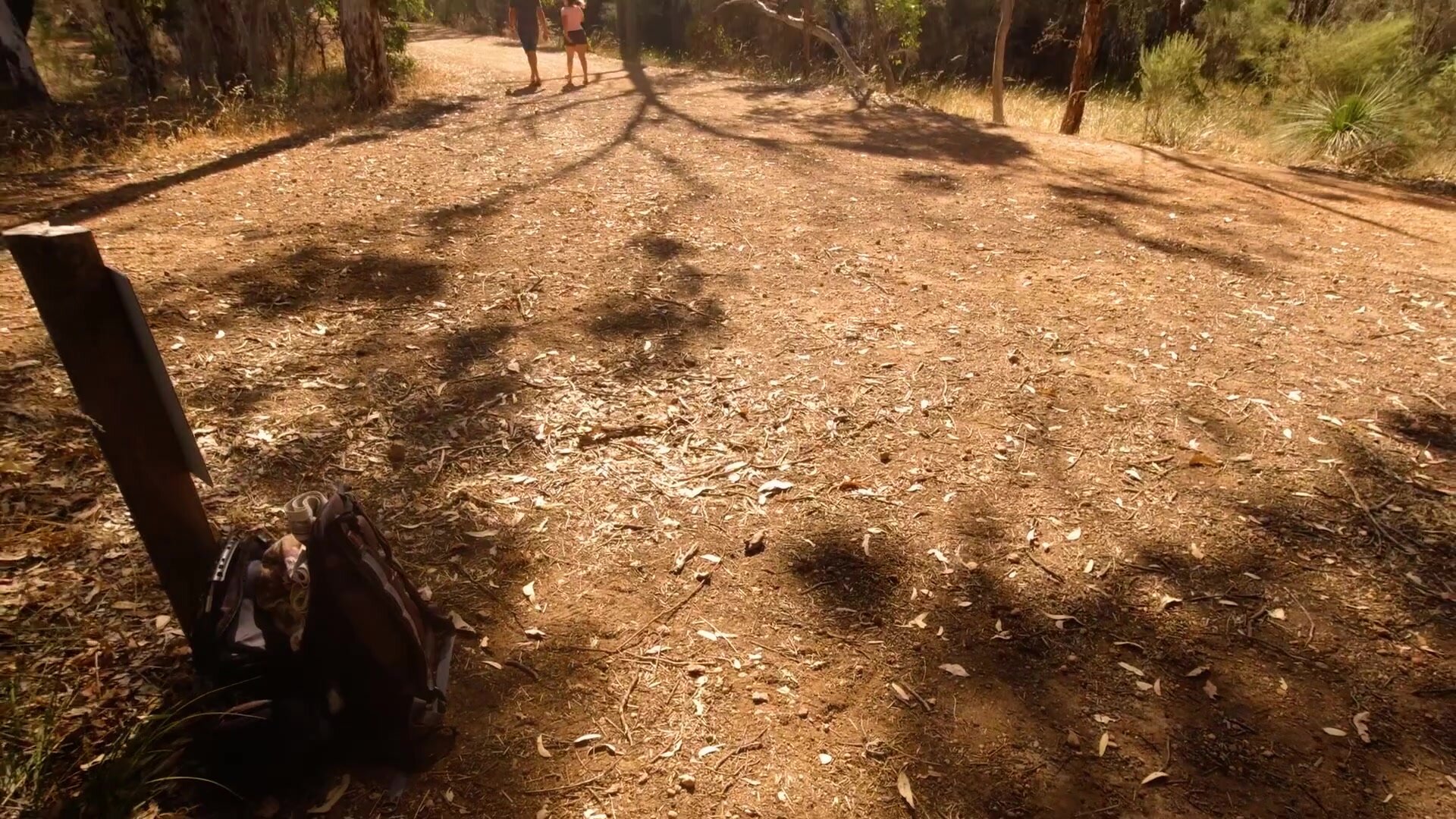 Riding my boyfriend right by the path. Our most daring sex ever!