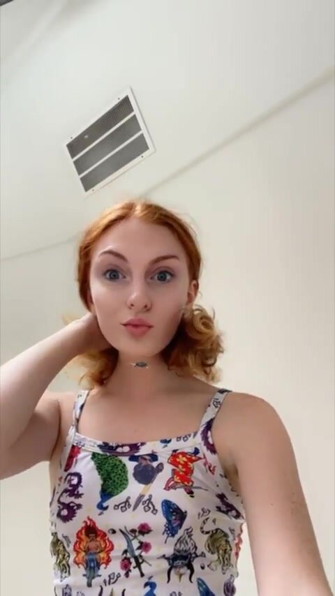 this might be the tiniest boob reveal you see today!