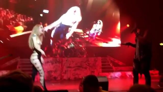 Flashing at a concert