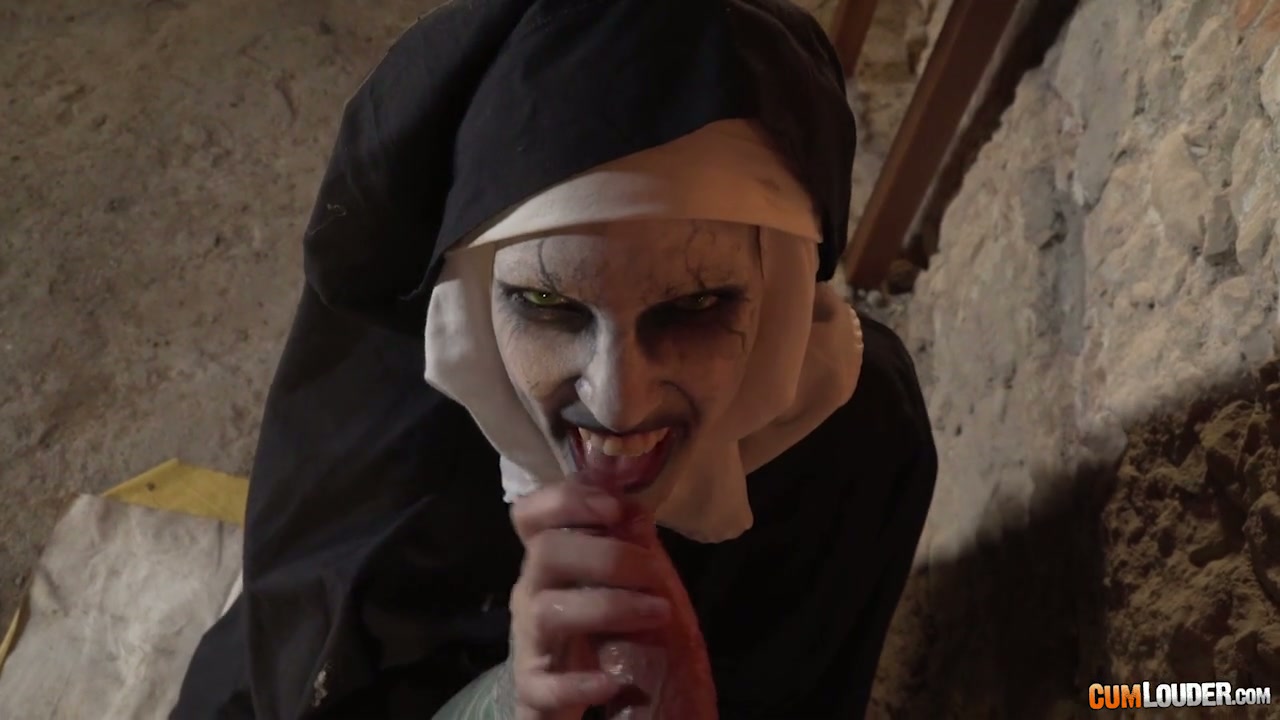 Possessed Nun Porn - Conjuring fuck with sexy but yet demonic nun Silvia Rubi